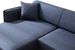 Canapé d'angle gauche tissu bleu Bellano 270 cm - Photo n°5