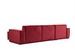 Canapé d'angle droit tissu doux rouge Lego 300 cm - Photo n°5