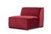Canapé d'angle droit tissu doux rouge Lego 300 cm - Photo n°8