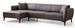 Canapé d'angle gauche tissu gris foncé Bellano 270 cm - Photo n°1