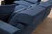 Canapé d'angle gauche velours bleu avec têtières relevables et pieds metal noir Briko 308 cm - Photo n°4