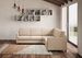 Canapé d'angle moderne italien tissu beige Korane - 5 tailles - Photo n°2