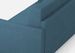 Canapé d'angle moderne italien tissu bleu Korane - 5 tailles - Photo n°16