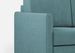 Canapé d'angle moderne italien tissu bleu pétrole Korane - 5 tailles - Photo n°16
