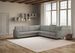 Canapé d'angle moderne italien tissu gris Korane - 5 tailles - Photo n°13
