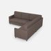 Canapé d'angle moderne italien tissu marron Korane - 5 tailles - Photo n°14