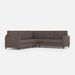 Canapé d'angle moderne italien tissu marron Korane - 5 tailles - Photo n°15