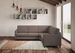 Canapé d'angle moderne italien tissu marron Korane - 5 tailles - Photo n°3