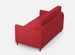 Canapé droit moderne italien tissu rouge Korane - 3 tailles - Photo n°16