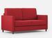 Canapé droit moderne italien tissu rouge Korane - 3 tailles - Photo n°5