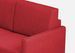 Canapé droit moderne italien tissu rouge Korane - 3 tailles - Photo n°6
