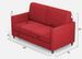 Canapé droit moderne italien tissu rouge Korane - 3 tailles - Photo n°20