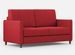 Canapé droit moderne italien tissu rouge Korane - 3 tailles - Photo n°1