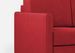 Canapé droit moderne italien tissu rouge Korane - 3 tailles - Photo n°8