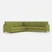 Canapé d'angle moderne italien tissu vert pistache Korane - 5 tailles - Photo n°15