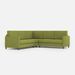 Canapé d'angle moderne italien tissu vert pistache Korane - 5 tailles - Photo n°5