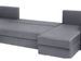Canapé d'angle panoramique convertible tissu gris Altis 345 cm - Photo n°8