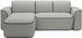 Canapé d’angle relax électrique DUMAS en tissu – 287 cm - Photo n°1
