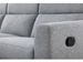 Canapé d'angle relaxation gauche manuel 3 places scandinave tissu gris clair Kinat - Photo n°9