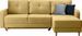 Canapé d’angle réversible convertible KINDO en tissu avec pieds en bois clair – 240 cm - Photo n°1