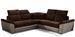 Canapé d’angle réversible convertible NEO en velours avec pieds en acier chromé – 266 cm - Photo n°1