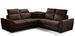 Canapé d’angle réversible convertible NEO en velours avec pieds en acier chromé – 266 cm - Photo n°1