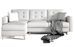 Canapé d'angle réversible et convertible simili cuir blanc Anska 250 cm - Photo n°1