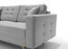 Canapé d'angle réversible et convertible tissu gris clair Anska 250 cm - Photo n°17