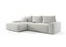 Canapé d’angle tissu bouclé convertible avec coffre NINA - Photo n°1