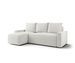 Canapé d’angle tissu bouclé convertible avec coffre NORE - Photo n°1
