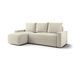 Canapé d’angle tissu bouclé convertible avec coffre NORE - Photo n°1