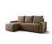 Canapé d’angle tissu convertible avec coffre intégré NORE - Photo n°1