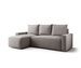 Canapé d’angle tissu convertible avec coffre intégré NORE - Photo n°1