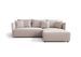 Canapé d’angle tissu convertible avec coffre MILAN - Photo n°1