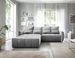 Canapé d’angle tissu effet cuir Kampus – Convertible et rangement - Photo n°2