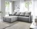 Canapé d’angle tissu effet cuir Kampus – Convertible et rangement - Photo n°4