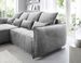Canapé d’angle tissu effet cuir Kampus – Convertible et rangement - Photo n°8
