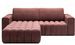 Canapé d’angle velours capitonné BOZEN – Convertible et rangement - Photo n°1