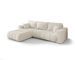 Canapé d’angle velours chenille convertible avec coffre ORIA - Photo n°1