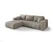 Canapé d’angle velours chenille convertible avec coffre ORIA - Photo n°1