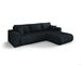 Canapé d’angle velours chenille convertible avec coffre ORIA - Photo n°1