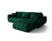 Canapé d’angle velours convertible avec coffre design moderne ARCO - Photo n°1