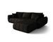 Canapé d’angle velours convertible avec coffre design moderne ARCO - Photo n°1