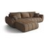 Canapé d’angle velours convertible avec coffre design moderne ARCO - Photo n°1