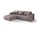 Canapé d’angle velours convertible avec coffre design ORIA - Photo n°1