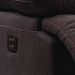 Canapé de relaxation 2 places électrique microfibre marron Ducka 154 cm - Photo n°5