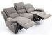 Canapé de relaxation manuel 3 places microfibre gris Confort - Photo n°5