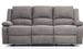 Canapé de relaxation manuel 3 places microfibre gris Confort - Photo n°1