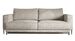 Canapé droit convertible 3 places DAVINA en tissu avec coffre et pieds en métal noir – 248 cm - Photo n°1