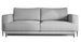 Canapé droit convertible 3 places DAVINA en tissu avec coffre et pieds en métal noir – 248 cm - Photo n°1